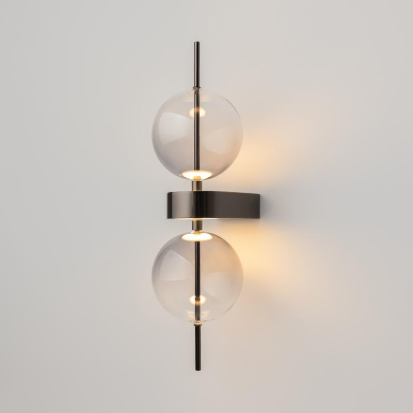 Kinkiet Double Moon Black Maytoni