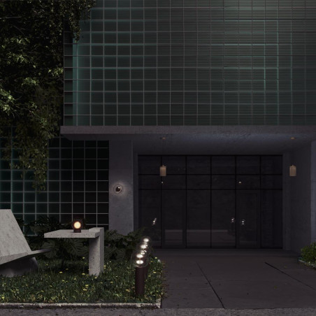 Outdoor portable battery-powered lamp Elyra Brown Maytoni