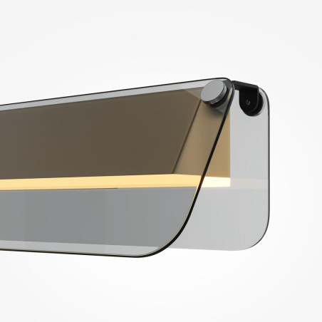 Kinkiet Flat Black and brass Maytoni