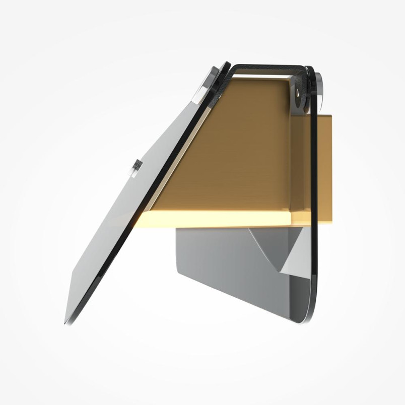 Kinkiet Flat Black and brass Maytoni