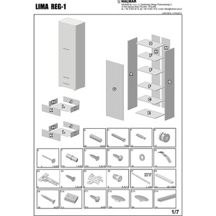 Szafa Lima 60cm Halmar - Funkcjonalność i Styl