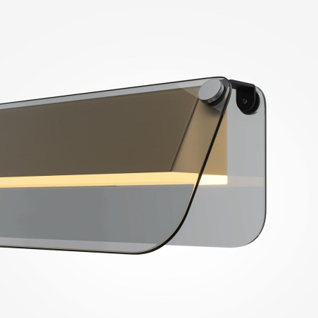 Kinkiet Flat Black and brass Maytoni