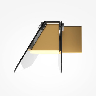 Kinkiet Flat Black and brass Maytoni