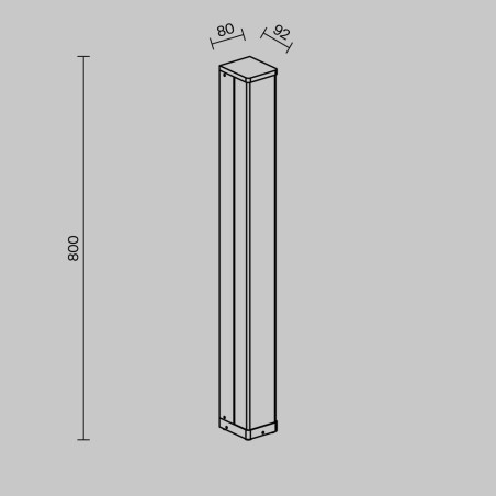 Landscape luminaire Floeva Black Maytoni