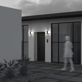 Outdoor wall luminaire Floeva Black Maytoni