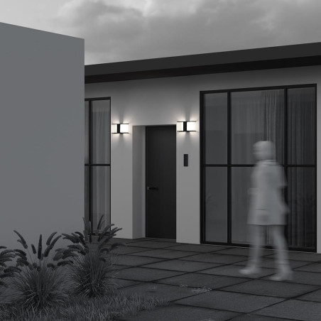 Outdoor wall luminaire Floeva Black Maytoni