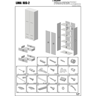 Szafa Lima 77cm Halmar - Funkcjonalność i Styl
