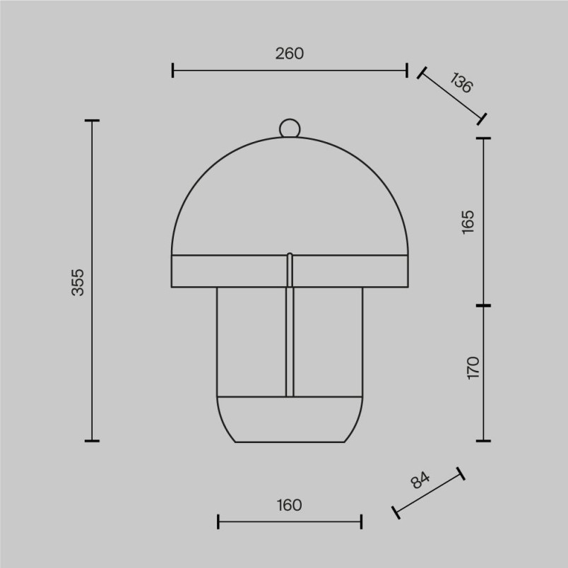 Lampa stołowa Hope Beige Maytoni