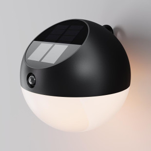 Solar powered lamp Lactea Black Maytoni