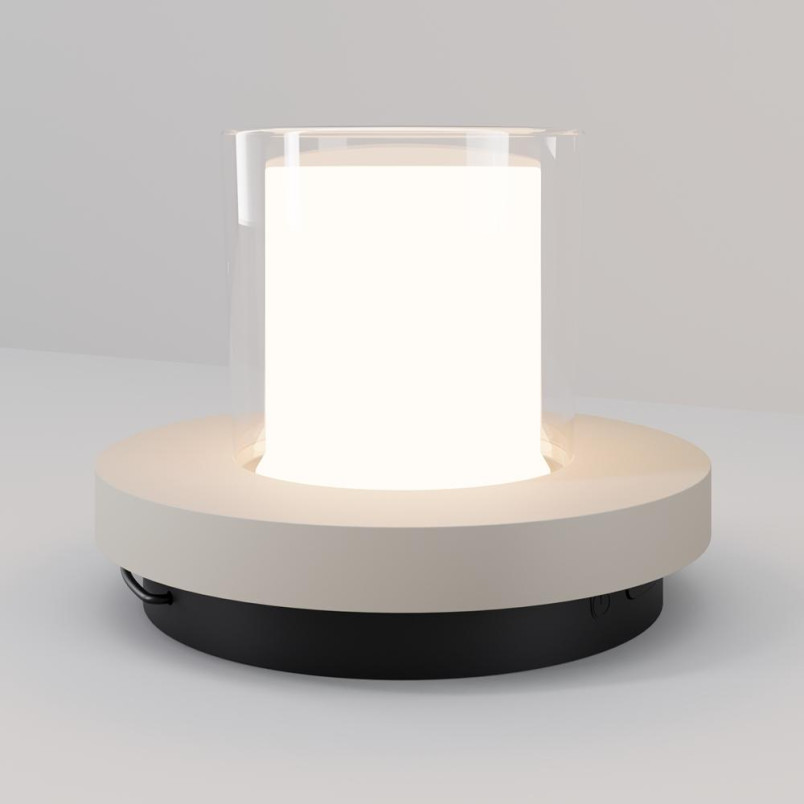 Outdoor portable battery-powered lamp Lantra Black Maytoni