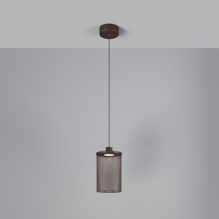 Lampa wisząca zewnętrzna loft Latticea LED 11,5cm brązowa Maytoni