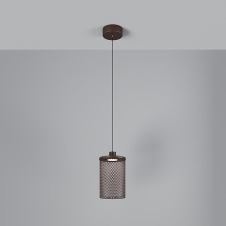 Lampa wisząca zewnętrzna loft Latticea LED 11,5cm brązowa Maytoni