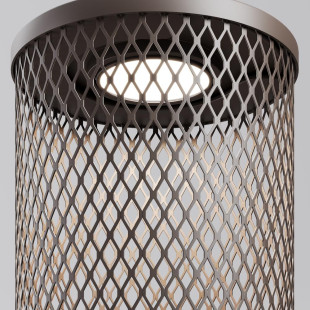 Lampa wisząca zewnętrzna loft Latticea LED 11,5cm brązowa Maytoni