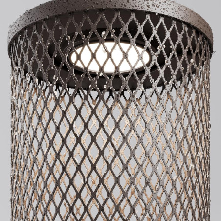 Lampa wisząca zewnętrzna loft Latticea LED 11,5cm brązowa Maytoni