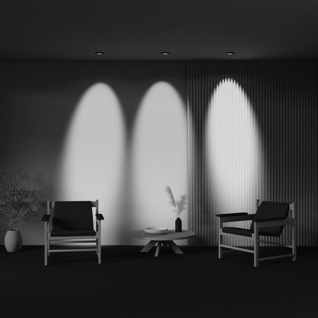 Recessed luminaire Lens Black Maytoni