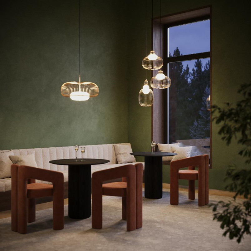 Lampa wisząca Levitation Brass Maytoni