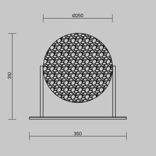 Lampa stołowa Mangata Chrome Maytoni