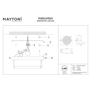 Kinkiet Mangata Chrome Maytoni