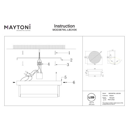 Kinkiet Mangata Chrome Maytoni