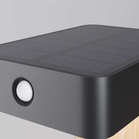 Solar powered lamp Nordis Black Maytoni