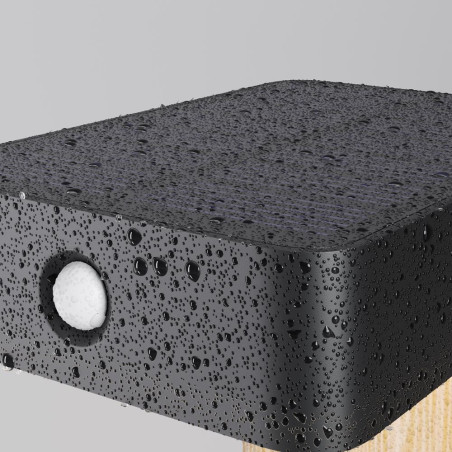 Solar powered lamp Nordis Black Maytoni