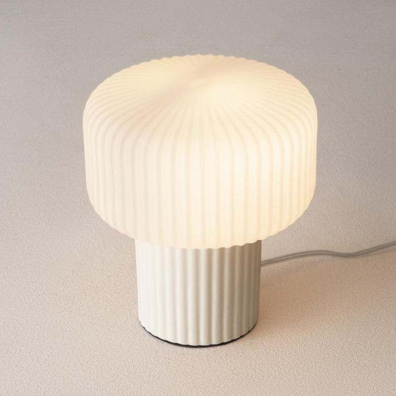 Lampa "Grzybek" Maytoni Omaggio 16cm | Styl Japandi | Beżowa