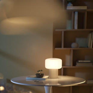 Lampa "Grzybek" Maytoni Omaggio 16cm | Styl Japandi | Beżowa
