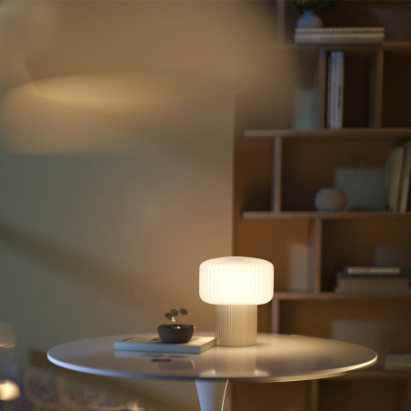 Lampa "Grzybek" Maytoni Omaggio 16cm | Styl Japandi | Beżowa