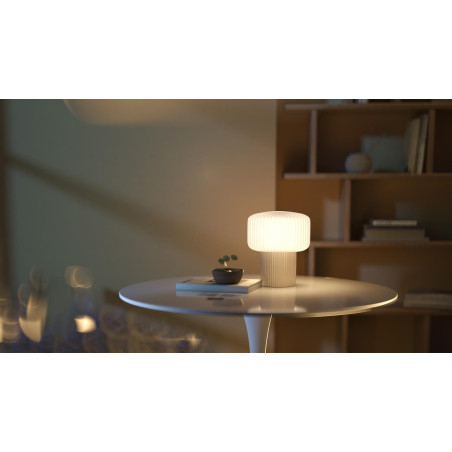Lampa "Grzybek" Maytoni Omaggio 16cm | Styl Japandi | Beżowa