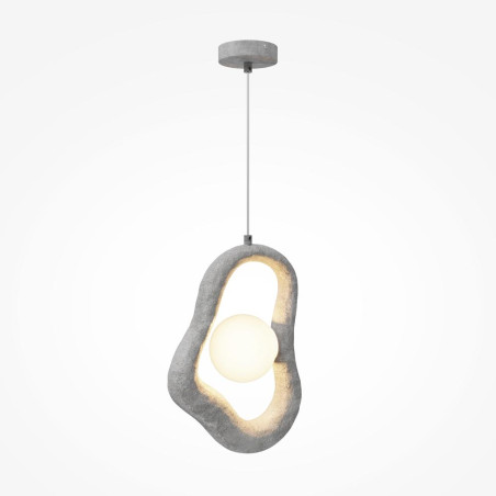Lampa Wisząca Maytoni Opus Grey | Rzeźbiarski Styl Japandi