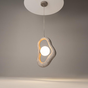 Lampa Wisząca Maytoni Opus Grey | Rzeźbiarski Styl Japandi