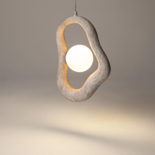 Lampa Wisząca Maytoni Opus Grey | Rzeźbiarski Styl Japandi