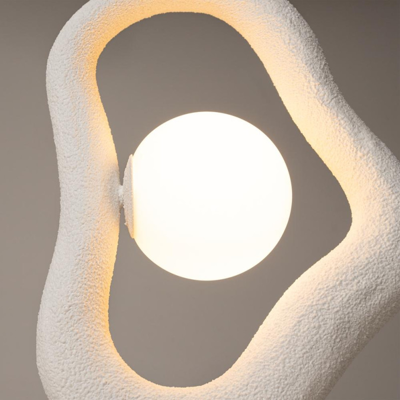 Lampa Wisząca Maytoni Opus Biała | Organiczny Styl Japandi