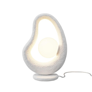 Lampa Stołowa Maytoni Opus White | Biała Organiczna Forma Japandi