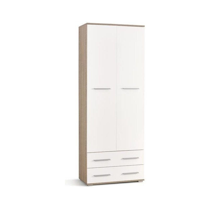 Szafa Lima 77cm Halmar | Dąb Sonoma / Biały - Sklep z meblami