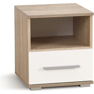 Szafka nocna Lima Halmar | Dąb sonoma / Biały - 39cm