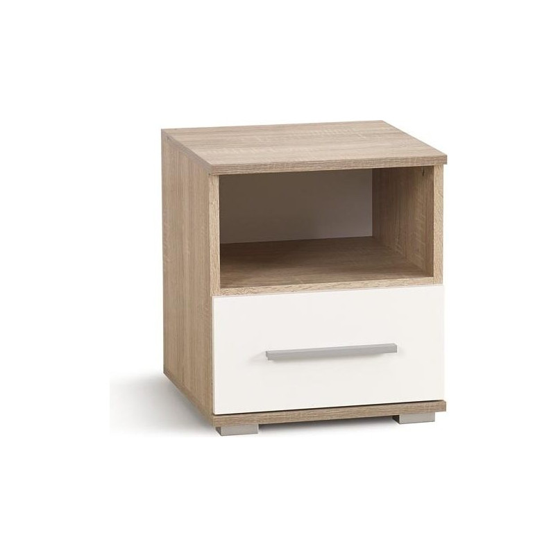 Szafka nocna Lima Halmar | Dąb sonoma / Biały - 39cm