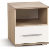 Szafka nocna Lima Halmar | Dąb sonoma / Biały - 39cm
