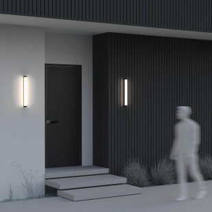 Outdoor wall luminaire Rounge Black Maytoni