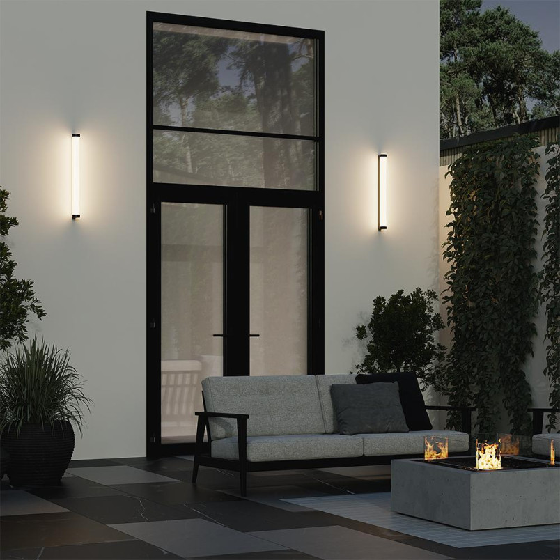 Outdoor wall luminaire Rounge Black Maytoni