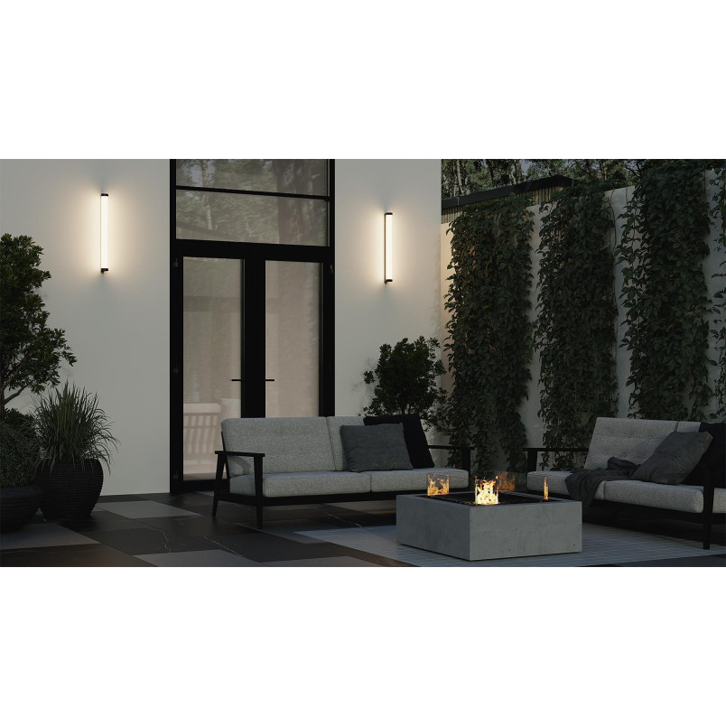 Outdoor wall luminaire Rounge Black Maytoni