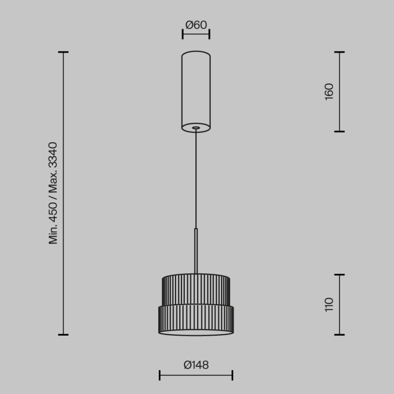 Lampa wisząca Scala Bronze Maytoni