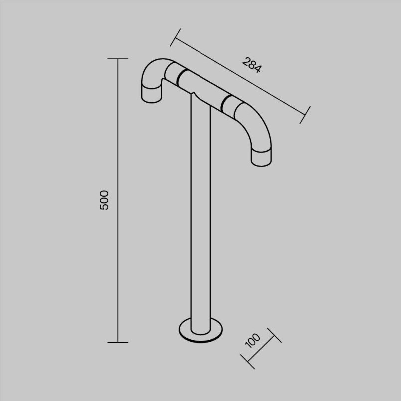 Landscape luminaire Sleek Graphite Maytoni