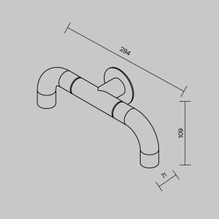 Outdoor wall luminaire Sleek Graphite Maytoni