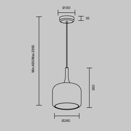 Lampa wisząca Spirito White Maytoni