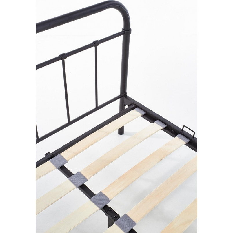 Łóżko metalowe 120x200 czarne Halmar Linda - Komfort i styl