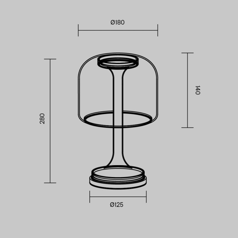 Lampa stołowa Spirito White Maytoni