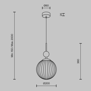Lampa wisząca TAVO Beige Maytoni