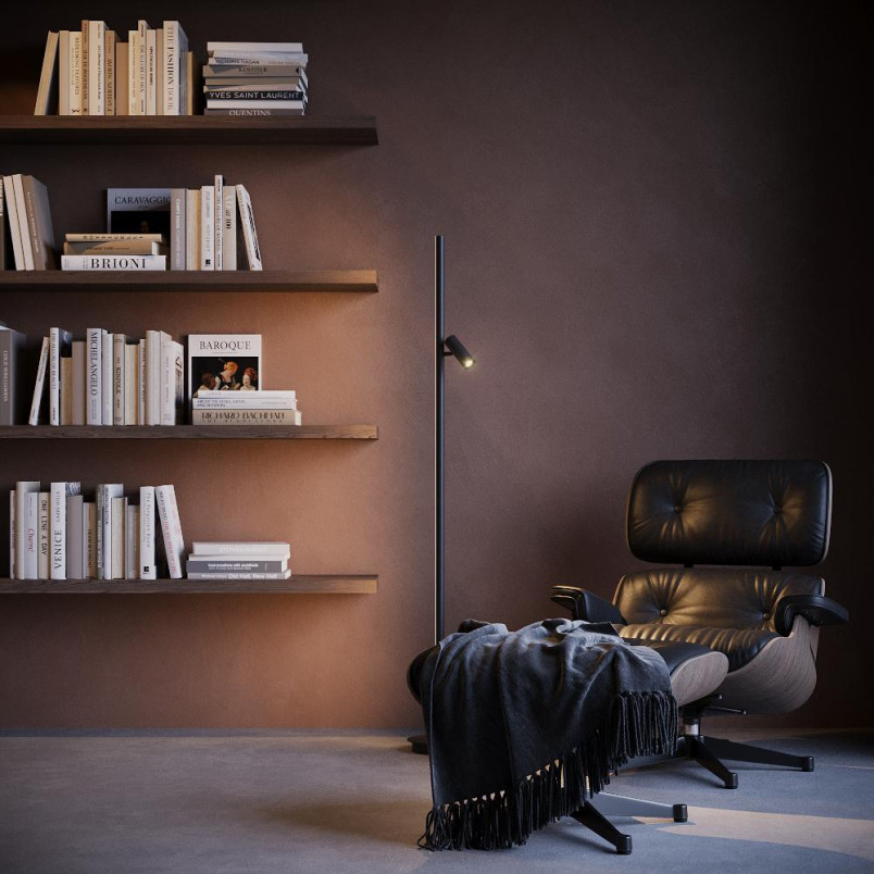 Lampa podłogowa Thin Black Maytoni