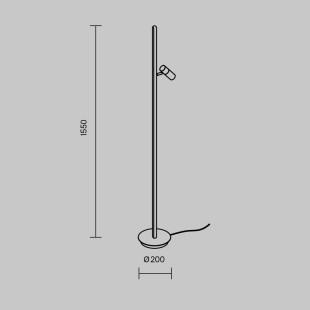 Lampa podłogowa Thin Brass Maytoni